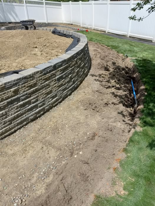 Retaining wall installation Billings MT landscaping and hardscaping contractor